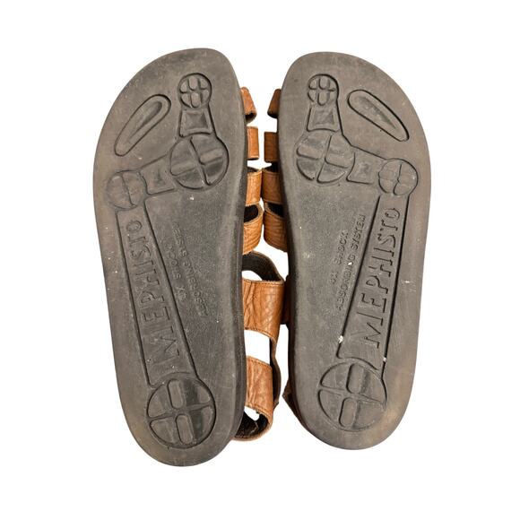 Mephisto Sam Fisherman Sandals Men’s 44 EU 10 US Brown Tan Leather Comfort - Picture 8 of 8